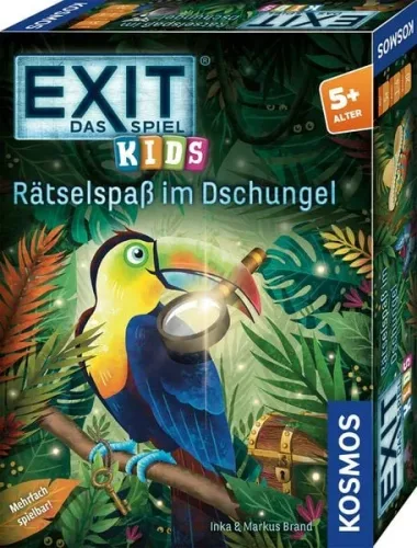 Kosmos, Kosmos - EXIT Kids Rätselspass im Dschungel, deutsch, Multicolor