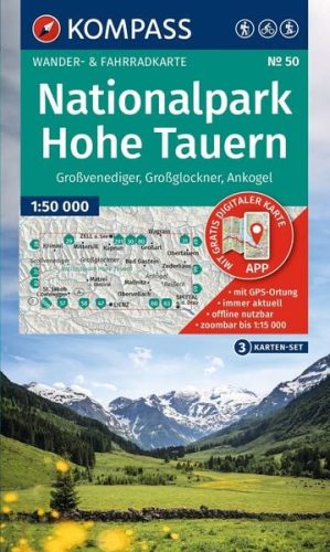 Kompass Verlag, Kompass Verlag WK 50 Nationalpark Hohe Tauern, 3-teiliges Set