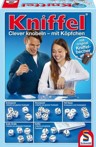 Schmidt Spiele, Kniffel mit Lederwürfelbecher, Würfelspiel