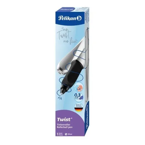 Pelikan, PELIKAN Tintenroller Twist R457 947432 silber