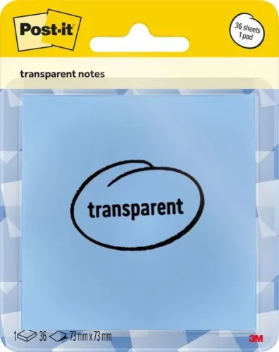 Post-it Notes transp. blau