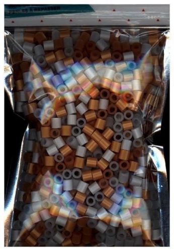 Rico, Rico B&uuml;gelperlen, gold/silber mix, 5 x 5 mm, ca. 1'000 St&uuml;ck