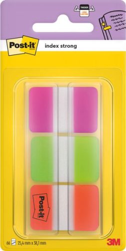 POST-IT, Post-it Haftstreifen 686-PGO 3 Block/Pack. Pink, Grün, Orange