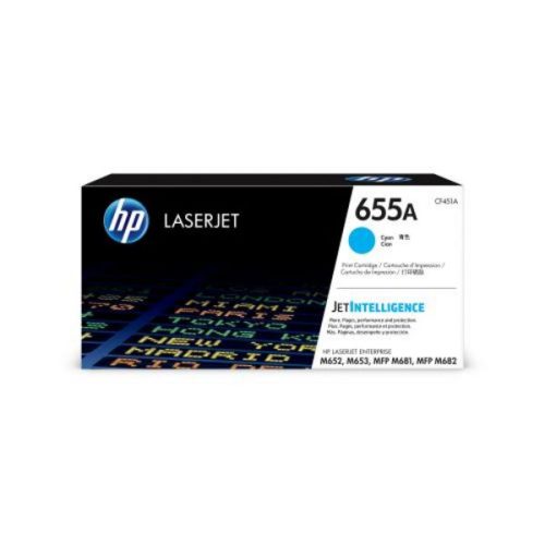 HP, HP Toner-Modul 655A cyan CF451A CLJ Enterprise M652 10'500 S.