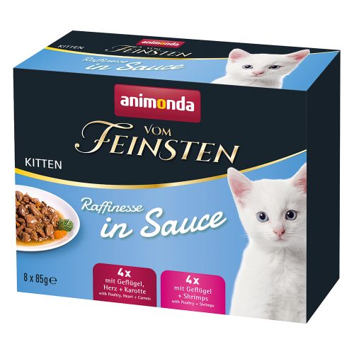 Animonda, animonda Vom Feinsten Nassfutter Kitten, Raffinesse, in Sauce, Mixpack 8x85g