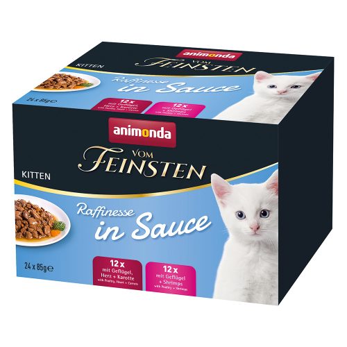 Animonda, animonda Vom Feinsten Nassfutter Kitten, Raffinesse, in Sauce, Mixpack 24x85g