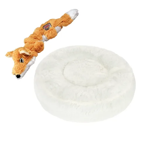 zooplus Exclusive, Hundebett Flocke - Ø 90 x H 20 cm
