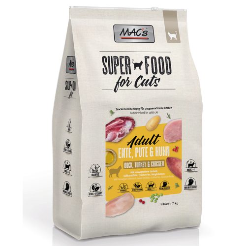 MACS, MAC's Cat Adult Trockenfutter Ente, Pute & Huhn 7 kg