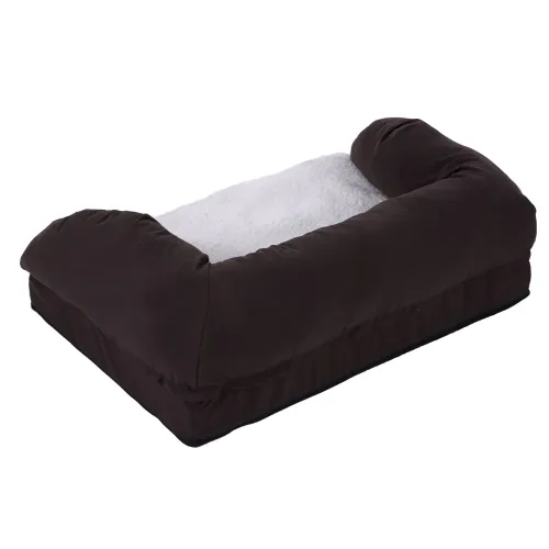Sparpaket: Das Orthopädische Hundebett eckig + Kuscheldecke Paws - Grösse M + Kuscheldecke