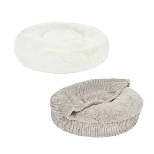 zooplus Exclusive, Hundebett Flocke - Ø 115 x H 22 cm