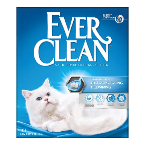 Ever Clean, Ever Clean Extra Strong Clumping Katzenstreu, ohne Duft 10 l