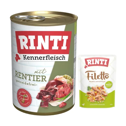 Rinti, Sparpaket RINTI Kennerfleisch 12 x 400 g - Rentier