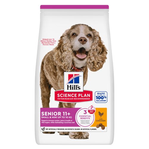 Hills, Hill's Science Plan Senior Small & Mini Huhn Trockenfutter für Hunde 1,5 kg
