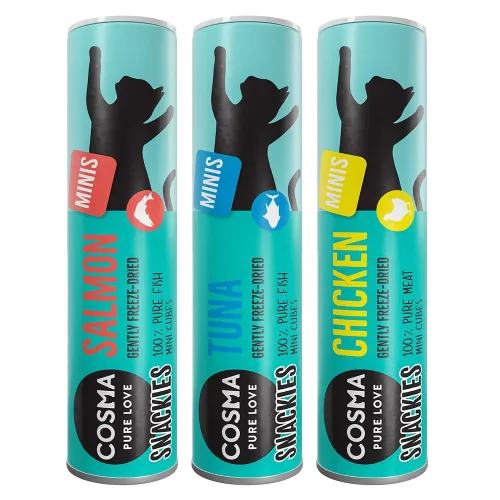 Cosma, Sparpaket Cosma Snackies Minis - 5 x Thunfisch (125 g)