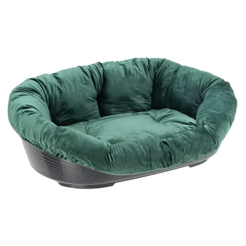 Ferplast, Überzug Samt grün für Ferplast Korb Siesta Deluxe (ohne Korb) - Grösse 8: L 85 x B 62 x H 28,5 cm