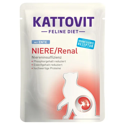 Kattovit, Kattovit Niere/Renal mit Ente für Katzen (85g)