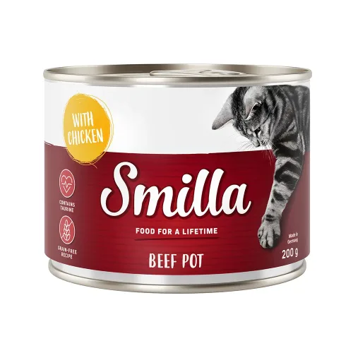 Smilla, Smilla Rindtöpfchen 6 x 200 g - Rind mit Ente