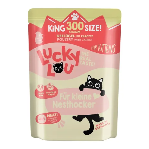 Lucky Lou, Lucky Lou Lifestage Kitten 6 x 300 g - Geflügel