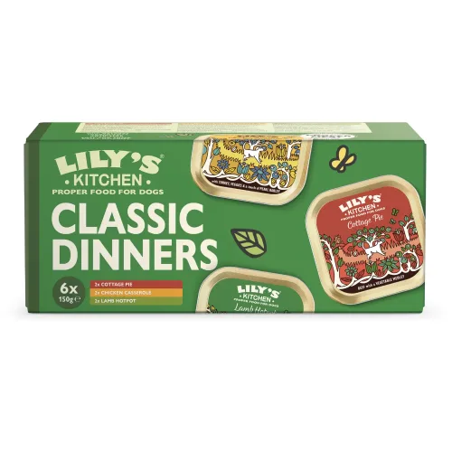 LILY'S KITCHEN, Lily's Kitchen Classic Dinners für Hunde - 12 x 150 g