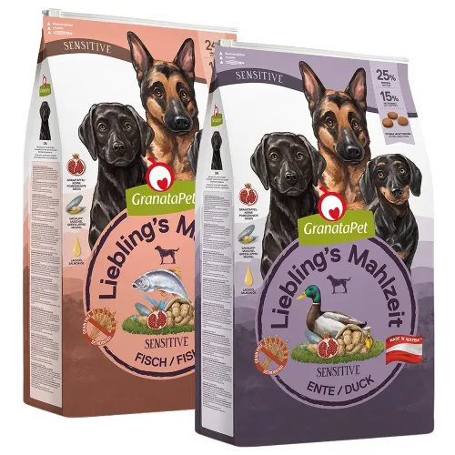 Granatapet, Sparpaket GranataPet Liebling's Mahlzeit 2 x 10 kg - Adult Sensitive Fisch