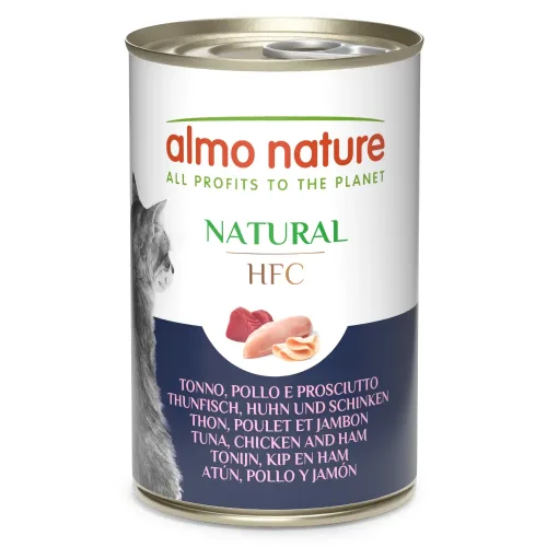 Almo Nature HFC Natural 6 x 140 g - Thunfisch, Huhn & Schinken