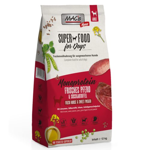 MACS, MAC's Dog Mono Adut Trockenfutter Pferd 12 kg