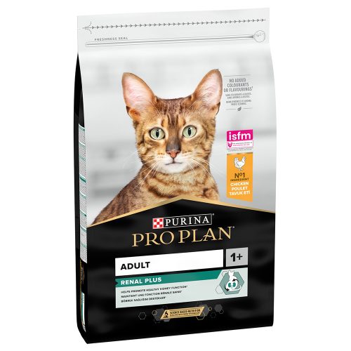 Pro Plan, PRO PLAN PURINA Trockenfutter Katze, Adult 1+, Sterilised RENAL PLUS, Huhn 10 kg