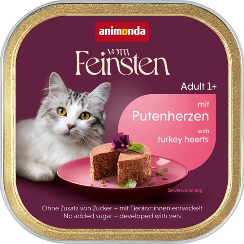 Animonda, Animonda Vom Feinsten mit Putenherzen, Nassfutter für Katzen (100g)