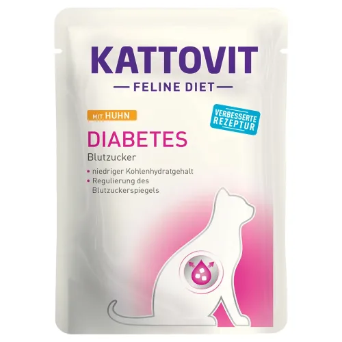 Kattovit, Kattovit Diabetes mit Huhn für Katzen (85g)