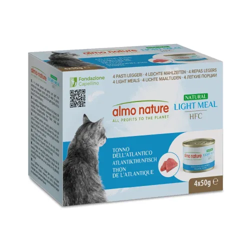almo nature, Almo Nature HFC Light Meal Natural, Nassfutter mit Poulet für Katzen (4x50g)
