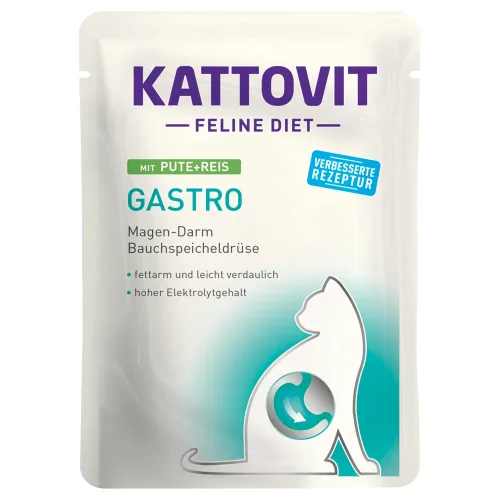 Kattovit, Kattovit Gastro mit Pute und Reis für Katzen (85g)