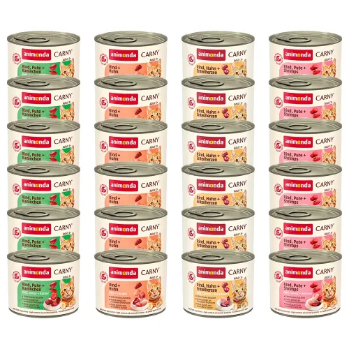 Animonda Carny, Sparpaket animonda Carny Adult 24 x 200 g - Mix 5 (2 Sorten)