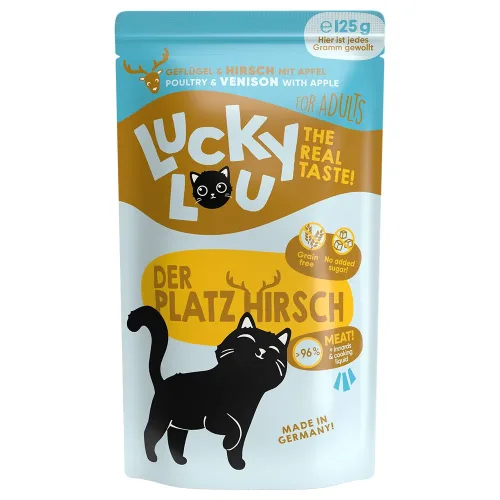 Lucky Lou, Lucky Lou Nassfutter Katze Adult Tasty Mix-Box 12x125 g