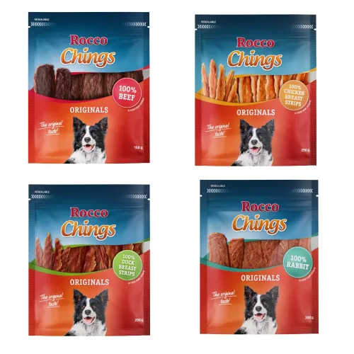 Rocco, Sparpaket Rocco Chings Originals - Entenbrust in Streifen 12 x 250 g