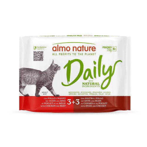 almo nature, Almo nature Daily Multipack 6x70g Fleischauswahl