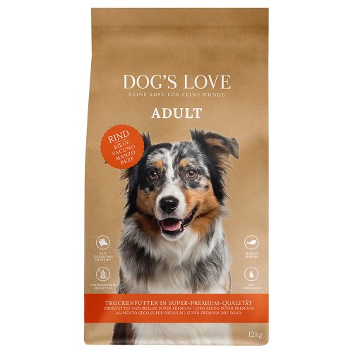 Dog's Love, Dog's Love - Rind, Süsskartoffel & Karotten, 12kg, 12KG