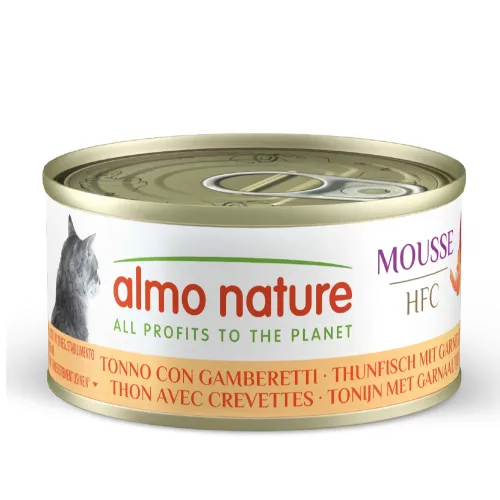 almo nature, Almo Nature HFC Mousse Thunfisch und Garnelen, Nassfutter für Katzen (70g)