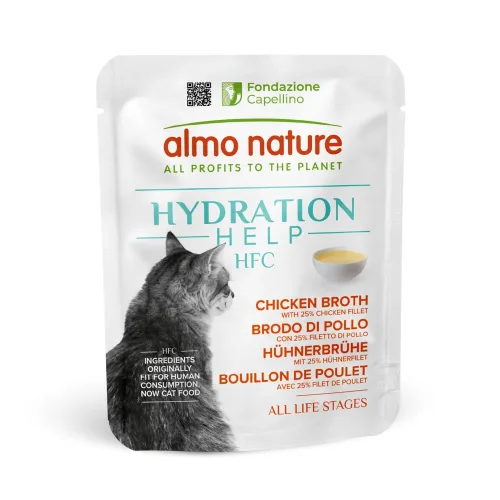 almo nature, Almo Nature HFC Hydration mit Huhn und Brühe, Nassfutter für Katzen (50g)