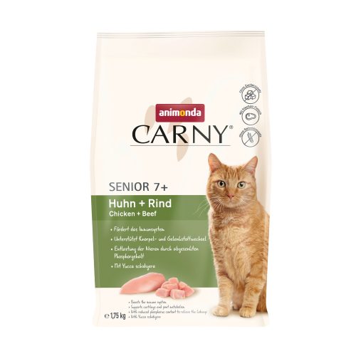 Animonda, animonda Carny Trockenfutter Katze Senior, Huhn und Rind 1.75 kg