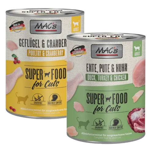 MACS, Sparpaket MAC´s Cat 24 x 800 g - Mixpaket (4 Sorten)