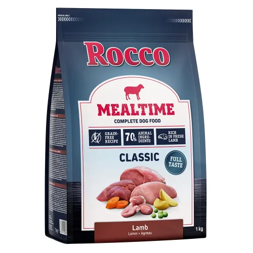 Rocco, 3 x 1 kg Rocco Mealtime - gemischtes Probierpaket  Mix 1: Rind, Huhn, Lamm