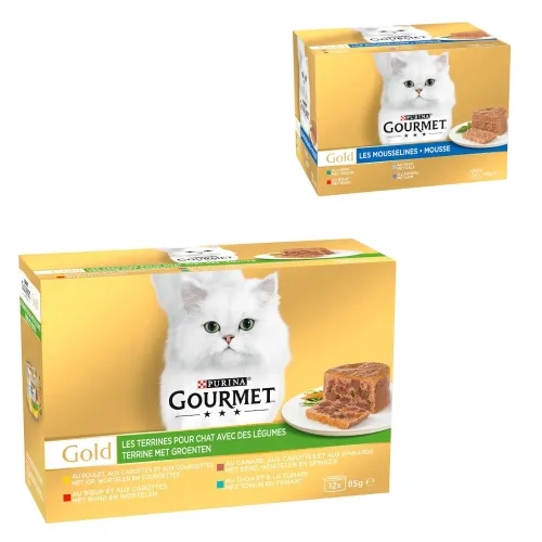 Gourmet, Megapack Gourmet Gold Terrine 24 x 85 g - mit Gemüse
