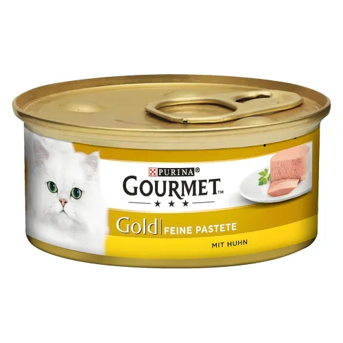 Gourmet, Sparpaket Gourmet Gold Feine Pastete 48 x 85 g - Ente & Spinat