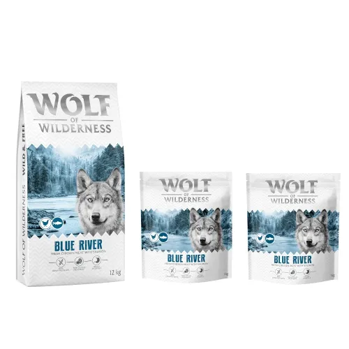 Wolf of Wilderness, Wolf of Wilderness Adult "Blue River" Lachs - Neue Rezeptur: 2 x 12 kg