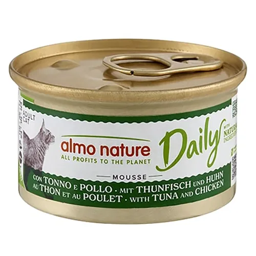 Almo Nature Daily, Sparpaket Almo Nature Daily Menu 24 x 85 g - Mixpaket Mousse Huhn (2 Sorten)