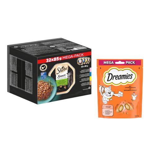 SHEBA, Sheba Multipack Mega-Pack Sauce Collection Feine Vielfalt MSC 32x85 g