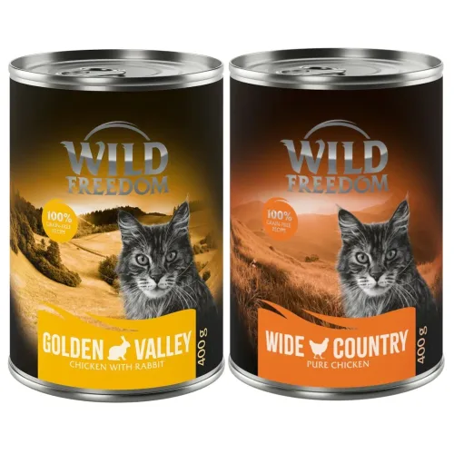 Wild Freedom, Wild Freedom Adult 6 x 400 g - getreidefreie Rezeptur - Golden Valley - Kaninchen & Huhn