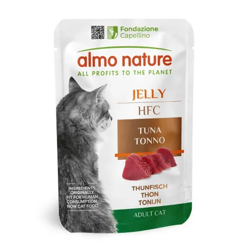 almo nature, Almo Nature HFC Jelly Thunfisch, Nassfutter für Katzen (55g)