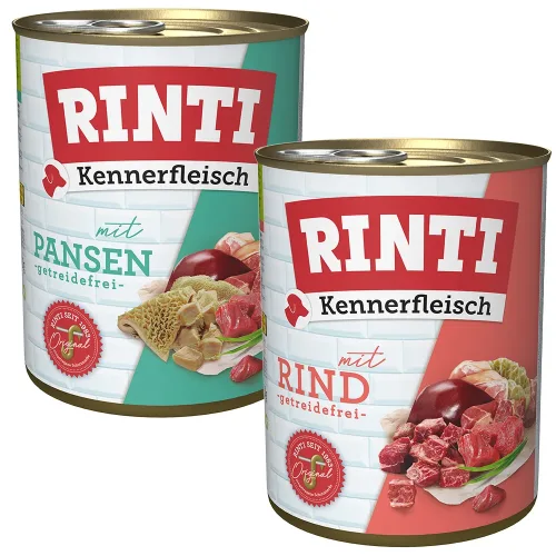 Sparpaket RINTI Kennerfleisch 12 x 800 g - Junior: Pute