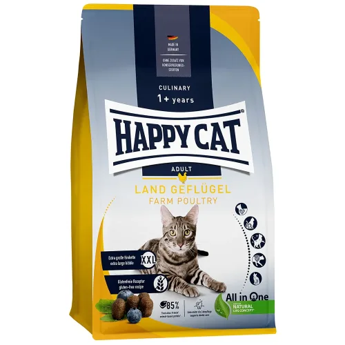 Happy Cat Culinary Adult Land-Geflügel  - Sparpaket: 2 x 1,3 kg